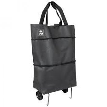 BOLSA SACOLA MULTIUSO CINZA COM RODINHAS - BEL