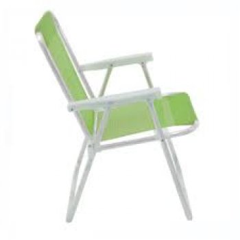 CADEIRA MORMAII ALTA LAZY ALUMINIO SANNET VERDE