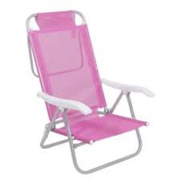CADEIRA BEL SUNNY ALUMINIO SANNET 6 POSICOES  ROSA