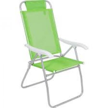CADEIRA BEL RECLINAVEL 4 POS ALUMINIO PROSA SANNET VERDE