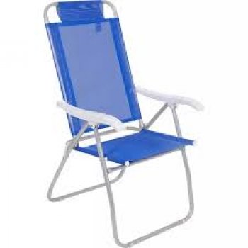 CADEIRA BEL RECLINAVEL 4 POS ALUMINIO PROSA SANNET AZUL