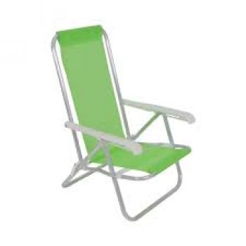 CADEIRA BEL RECLINAVEL 4 POS ALUMINIO LAZY (SANNET) VERDE