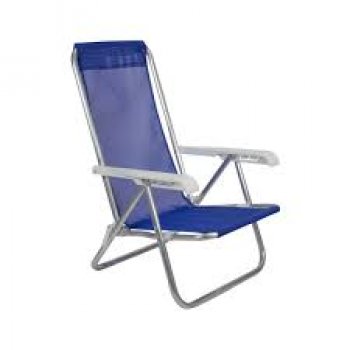 CADEIRA BEL RECLINAVEL 4 POS ALUMINIO LAZY SANNET SORTIDA