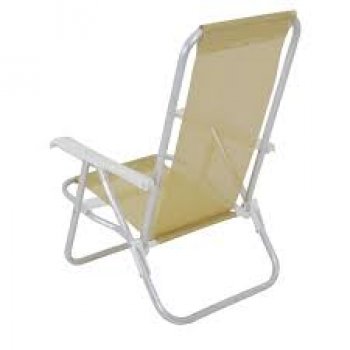 CADEIRA BEL RECLINAVEL 4 POS ALUMINIO LAZY (SANNET) BEGE