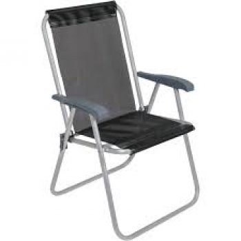 CADEIRA BEL ALTA ALUMINIO RELAX COMFORT - PRETA  (P55)