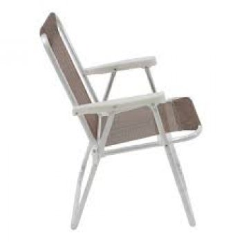 CADEIRA BEL ALTA ALUMINIO LAZY SANNET MARROM