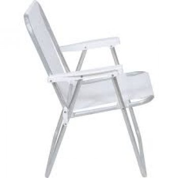 CADEIRA BEL ALTA ALUMINIO LAZY SANNET BRANCA