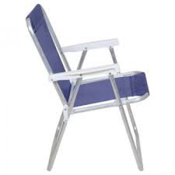 CADEIRA BEL ALTA ALUMINIO LAZY SANNET AZUL MARINHO
