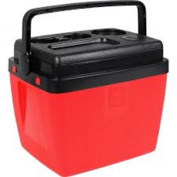 CAIXA TERMICA 28L BEL - VERMELHA/PRETA