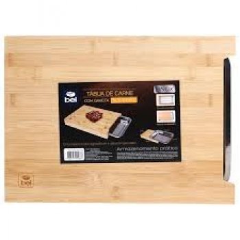 TABUA DE CARNE CHURRASCO C/ BANDEJA GAVETA SLICE PRO - BEL (P55)