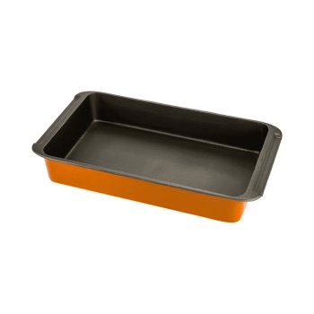 Assadeira / Travessa Alumínio e Antiaderente 38 X 23 X 7cm Laranja