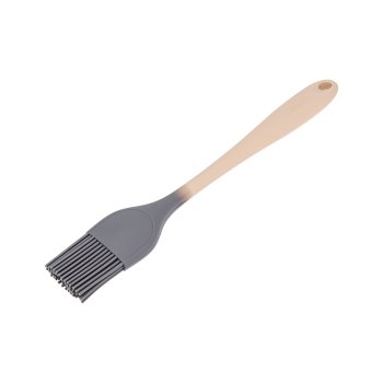 Pincel Silicone 28CM Cinza / Creme