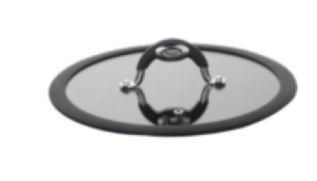  Tampa De Vidro 30 Reta Com Aro Em Silicone