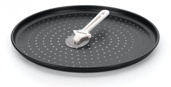 Forma Para Pizza 35 Furada Com Cortador