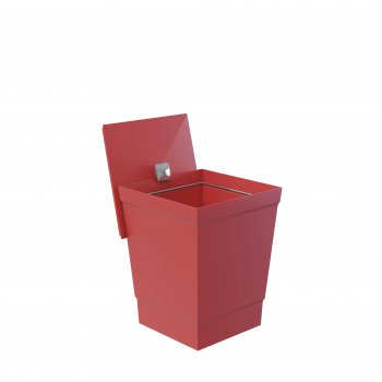 LIXEIRA AVULSA VERMELHO