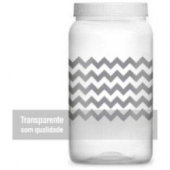 POTE 1500ML CHEVRON CINZA