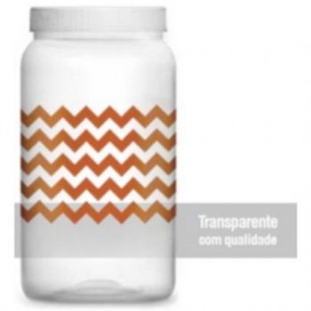 POTE 1500ML CHEVRON LARANJA