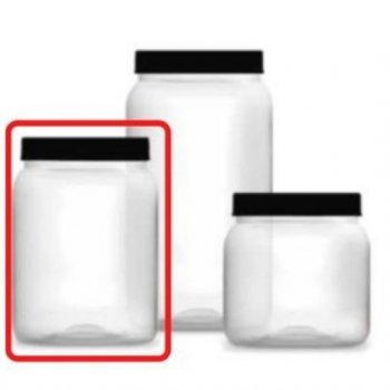 POTE 1000ML LISO TRANSPARENTE