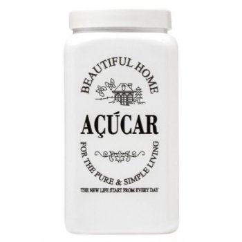 POTE 1600ML QUADRADO AÇUCAR BRANCO