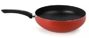 Frigideira Wok 28 Com Cabo Gourmet Vermelha