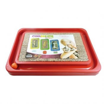 ARRANHADOR GATO CAT RELAX FURACAOPET - GRANDE (VERMELHO)