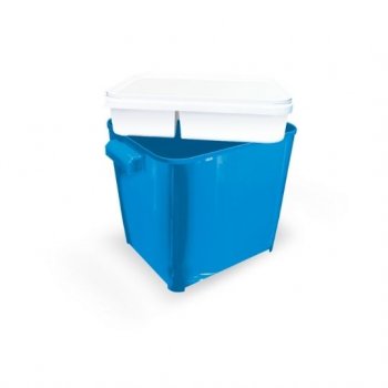 PORTA RACAO CANISTER FURACAOPET C/ COMEDOURO 4,5 KG (AZUL)