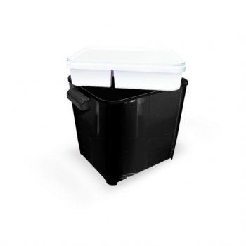 PORTA RACAO CANISTER FURACAOPET C/ COMEDOURO 4,5 KG (BLACK)