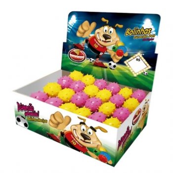 BRINQUEDO CAES BOLA MACICA COL. MAMONINHA 45 mm - EMB C/ 24