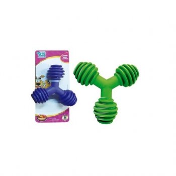 BRINQUEDO CAES TRIANGULO DE BORRACHA N1 - P