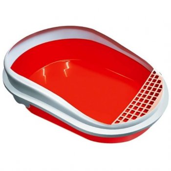 BANDEJA HIG. GATO FURACAOPET SMART C/ ARCO - VERMELHA