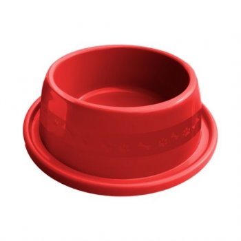 COMEDOURO PLAST. ANTI-FORMIGA N1 - 350 ml (VERMELHO)