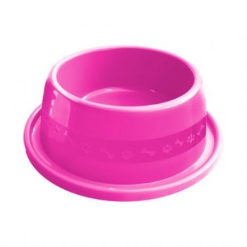 COMEDOURO PLAST. ANTI-FORMIGA N2 - 550 ml (ROSA)
