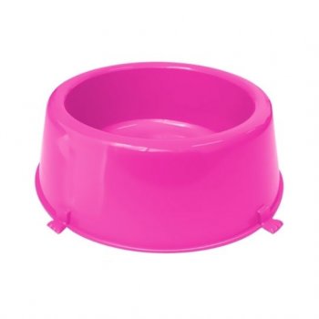 COMEDOURO PLAST. CLASSIC N1 - 370 ml (ROSA)