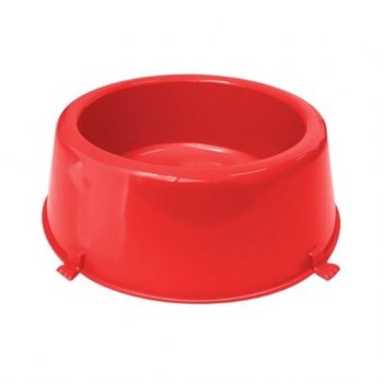 COMEDOURO PLAST. CLASSIC N1 - 370 ml (VERMELHO)