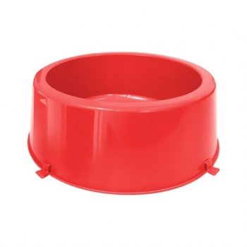 COMEDOURO PLAST. CLASSIC N3 - 3.000 ml (VERMELHO)
