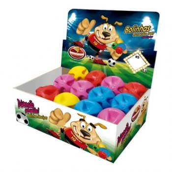 BRINQUEDO CAES BOLA MACICA COL. SUPER BALL 60 mm - EMB C/ 12