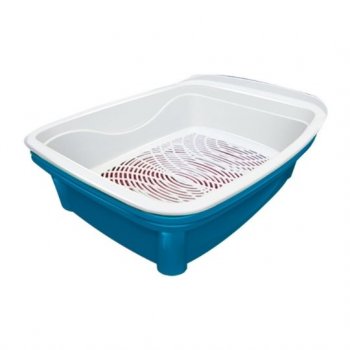 BANDEJA HIG. GATO CLASSIC PLUS FURACAOPET - AZUL