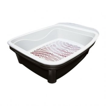 BANDEJA HIG. GATO CLASSIC PLUS FURACAOPET - BLACK