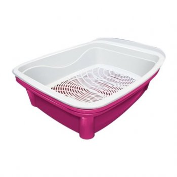 BANDEJA HIG. GATO CLASSIC PLUS FURACAOPET - ROSA