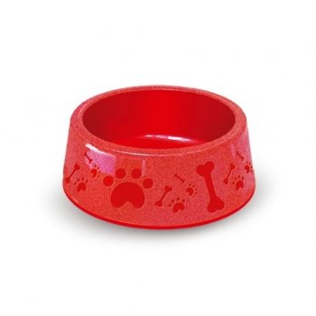 COMEDOURO PLAST. PARIS FURACAOPET N4 - 1.900 ml (VERMELHO)