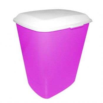 PORTA RACAO CONTAINER 20 KG - ROSA