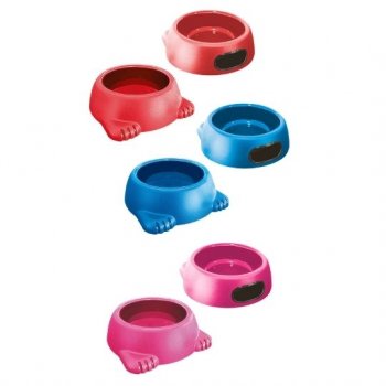 COMEDOURO PLAST. GLAMOUR FURACAOPET N2 - 500 ml - ROSA
