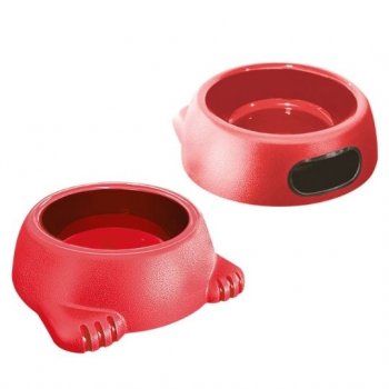 COMEDOURO PLAST. GLAMOUR FURACAOPET N3 - 1.000 ml - VERMELHO