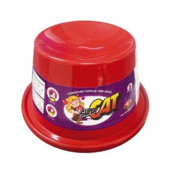 COMEDOURO PLAST. GATO SUPER CAT - 200 ml