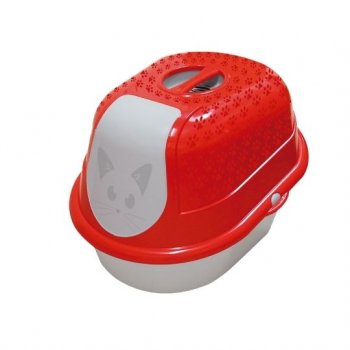 BANDEJA HIG. CAT TOALETE FURACAOPET - VERMELHO