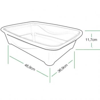 BANDEJA HIG. GATO CLASSIC FURACAOPET - CINZA (EXPORT)