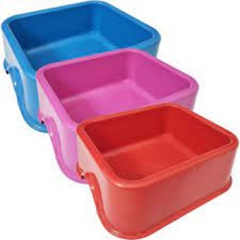 COMEDOURO PLAST. QUADRADO FURACAOPET N3 - 1.000 ml