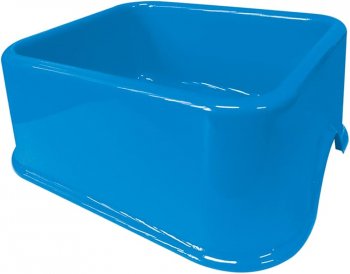 COMEDOURO PLAST. QUADRADO FURACAOPET N3 - 1.000 ml (AZUL)