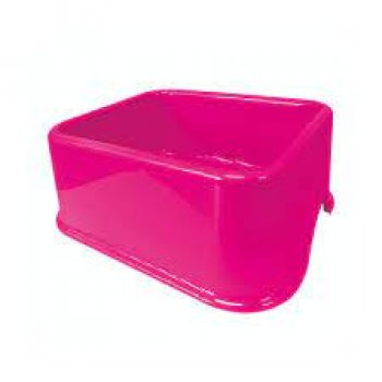 COMEDOURO PLAST. QUADRADO FURACAOPET N3 - 1.000 ml (ROSA)