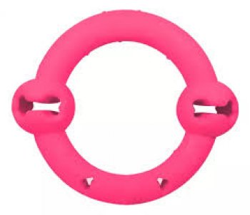 BRINQUEDO CAES ANEL MACICO BORRACHA N2 - M - ROSA
